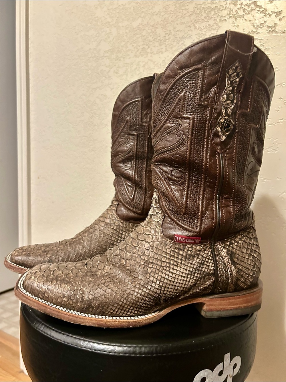 Men’s Texas Country - Brown Python Western Boots